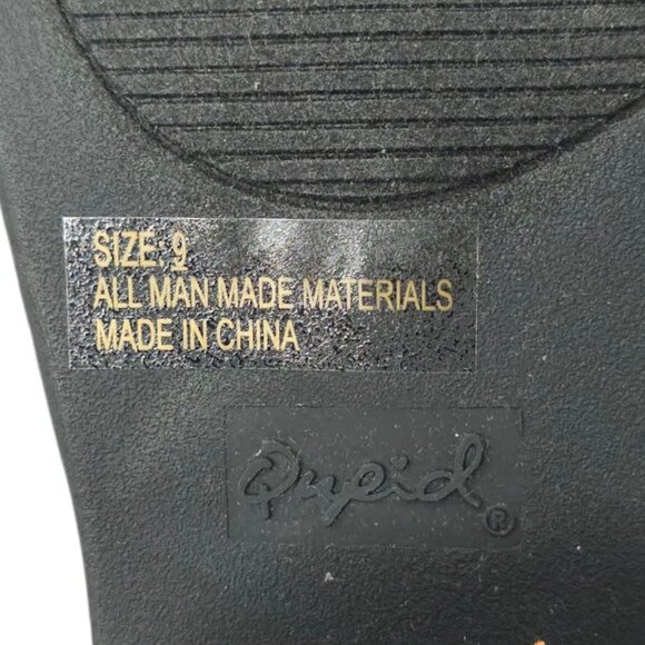 Qupid Ankle Boot Women Size 9 Chunky Block Heel Faux Suede Back Zip Bootie Black - Picture 8 of 16